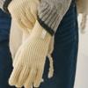 DRAWFIT WOMEN Fingerhole Ribbed Wool Long Gloves [4COLORS]