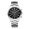 MEGIR Luxury Business Quartz Watch for Men Stainless Steel Strap Luminous Date Waterproof Male Casual Wristwatch Chronograph Clock 2150