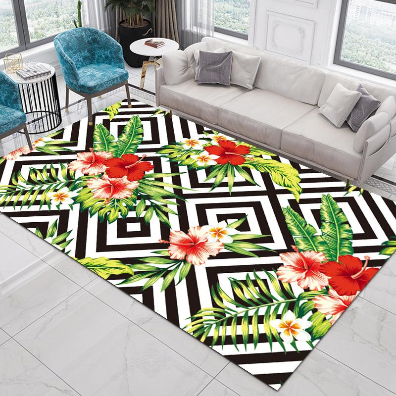 Living Room Carpet Nordic Ethnic Style Home Decoration Coffee Tables Large Area Plush Mat Bedroom Vintage Rug