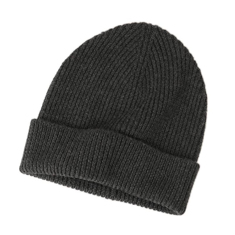 European and American Style Merino Wool Hat - Warm, Simple Design for Autumn and Winter