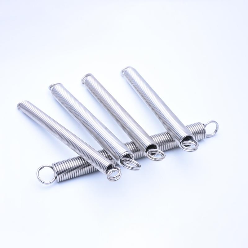 1pc Wire Dia 4MM OD 25~36MM L: 300MM 304 Stainless Steel O Ring Hook Extension Spring Tension Spring Double Coil L-shaped Spring