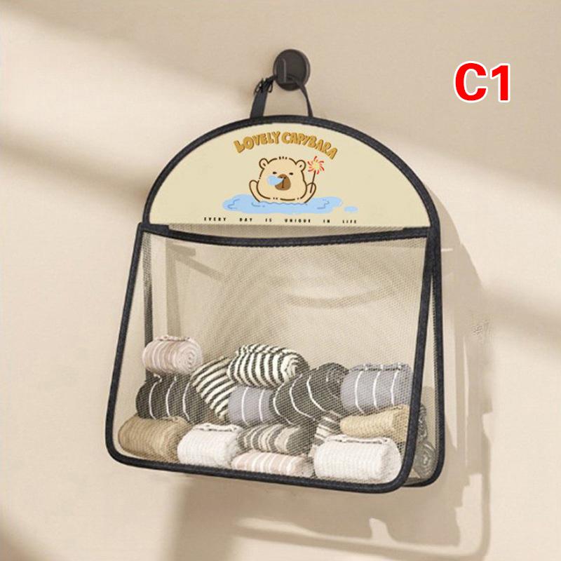 Netzbeutel zur Aufbewahrung mit großer Kapazität, Aufbewahrungstasche, wiederverwendbare Netztasche zur Aufbewahrung von Gemüse, Unterwäsche und Socken, Aufbewahrungsnetzbeutel zum Aufhängen in der Küche