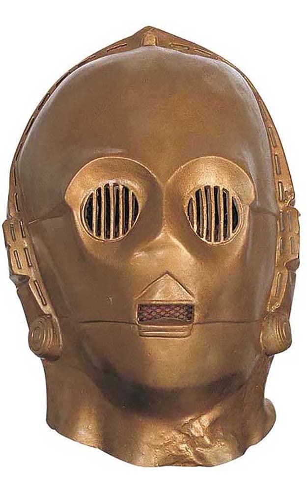 

2866 Звездные войны Делюкс взрослые виниловые маски C-3PO (маскировать)