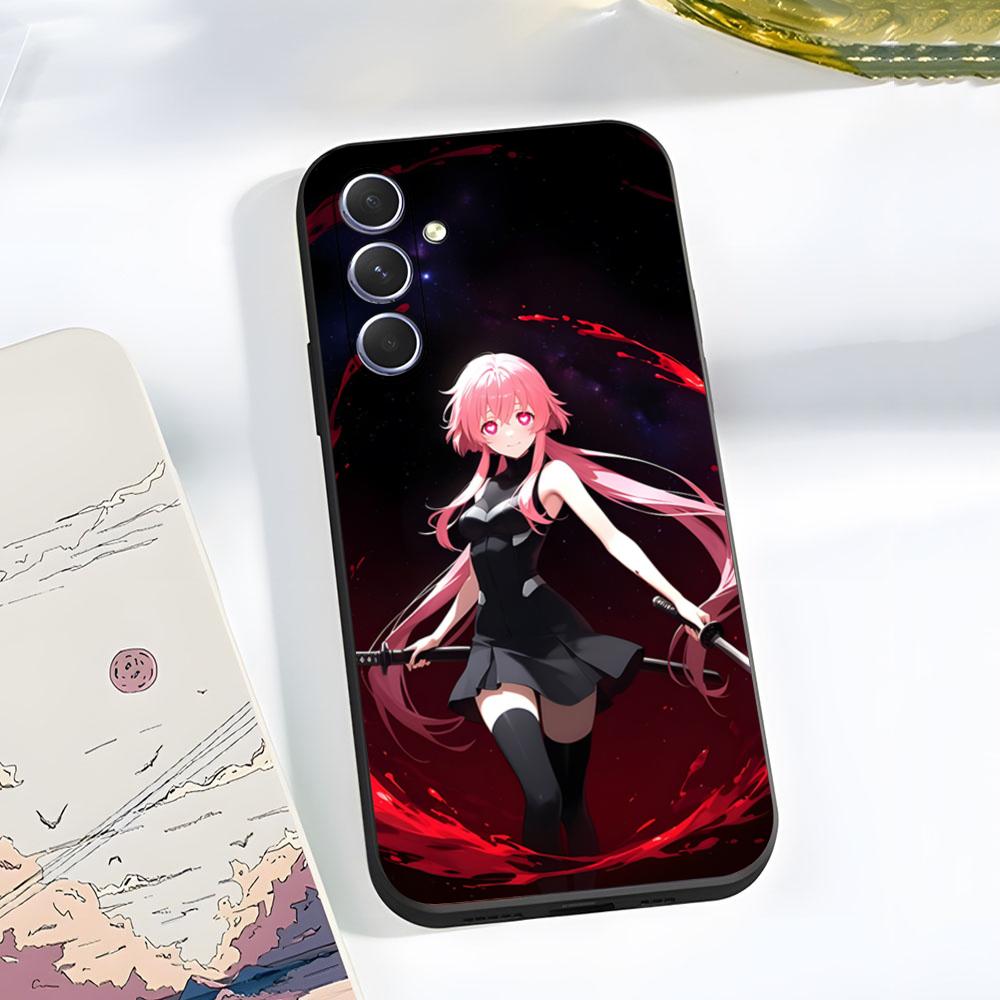 

Чехол для телефона The Future Diary Y-Yuno G-Gasai для Samsung A56 A36 A26 A16 A15 A25 A35 A55 A14 A34 A24 A54 Черный Мягкий Samsung A26