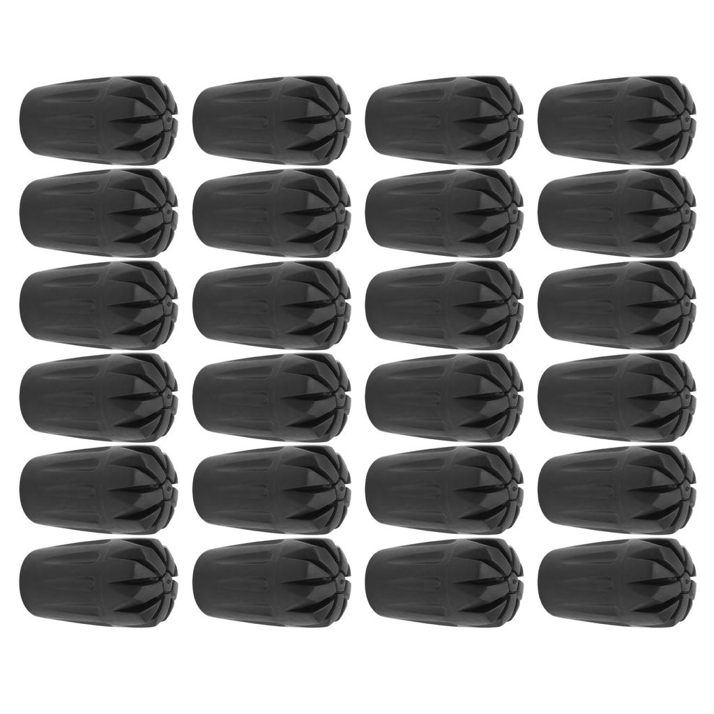 24Pcs Walking Pole Gummi Tipps Trekking Wandern Stick Fuß Protektoren Kopf Abdeckung Ersatz