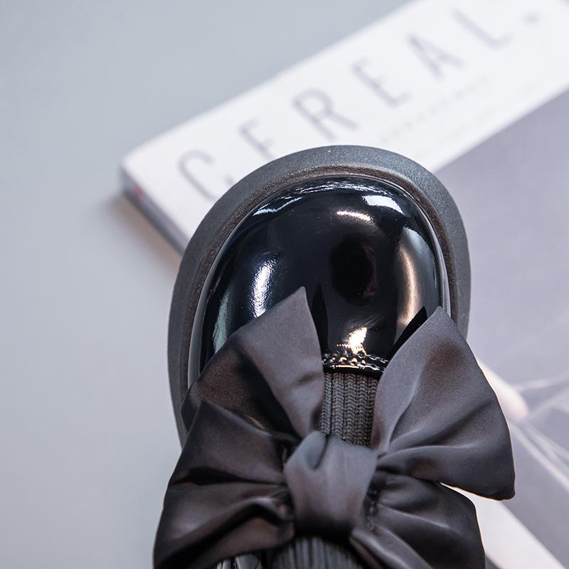 Autumn 2025 Sweet Bow Princess Boots for Girls - Korean Fashion Fly-knit Sock Style