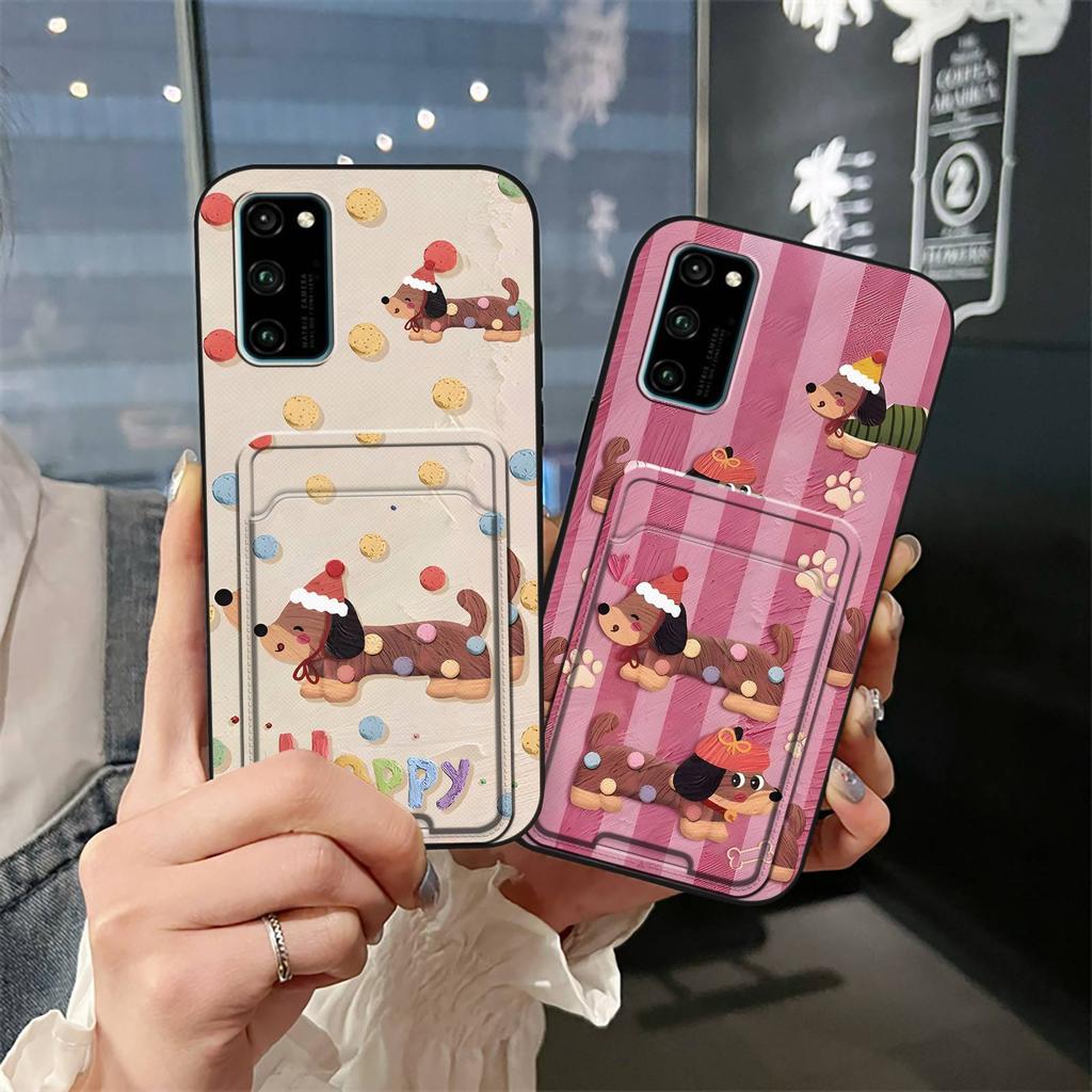 Card bag Anti-knock Phone Case For Huawei Honor V30 Pro/View 30 Pro Back Cover Anti-dust Dirt-resistant Cute Shockproof