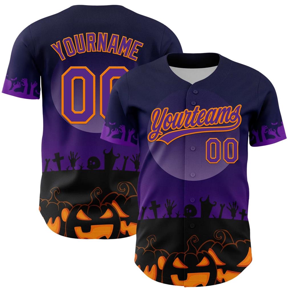Custom Baseball for Halloween, Unisex Sports Top for Men and Women