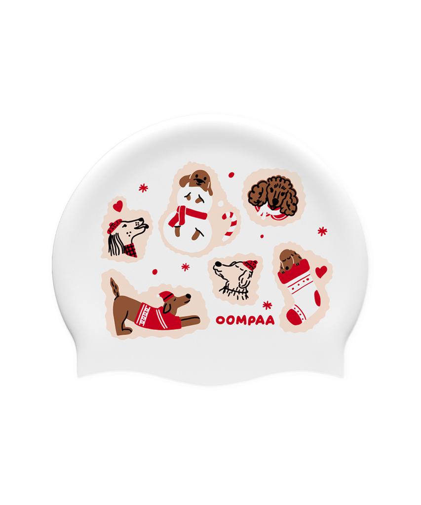 Umpa Puppy Santa Swim Cap