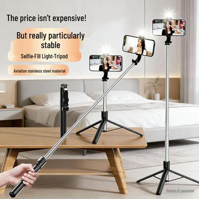 1.7m Bluetooth Selfie Stick & Tripod: Phone Holder for Mobile Live Streaming