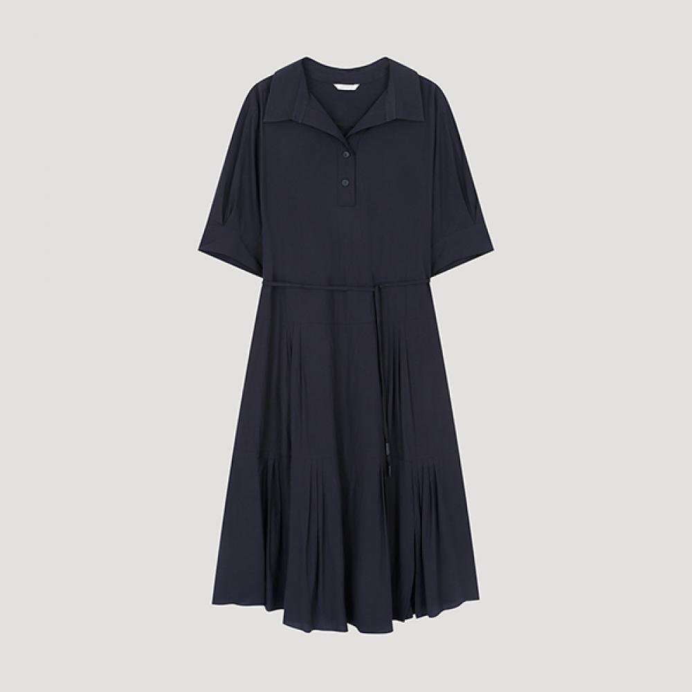 

She S miSS Belted Panel Collar dreSS Swwopo22040 Dn DARK NAVY/66