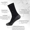 5 Pairs Of Men'S Tall Crew Work Socks Moisture Wicking Sports Socks