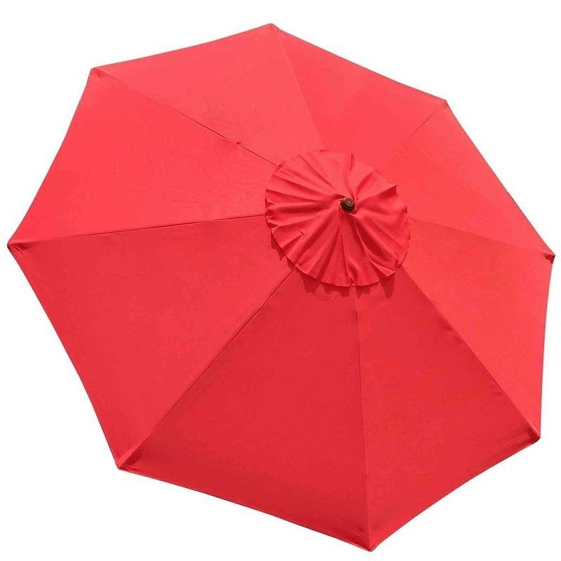 Top Quality 3m Diameter 8 Ribs Umbrella Canopy Replacement Patio Top Cover for Market Outdoor Beach Yard Patio Umbrella
