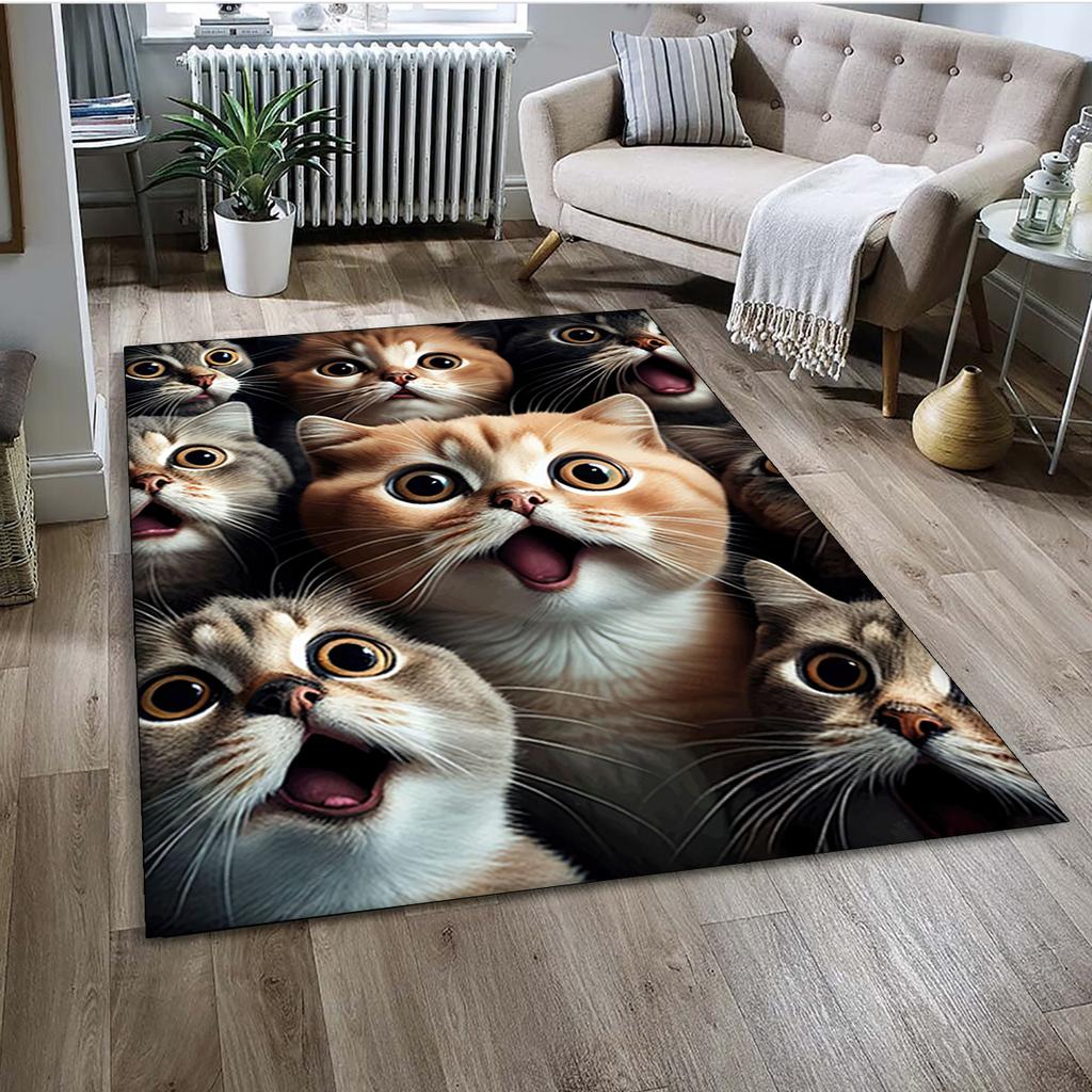 27 Style Cartoon Cute Calico Cat,Persian Cat,Ragdoll Carpet Rug for Home Living Room Bedroom Sofa Doormat Decor,kid Non-slip
