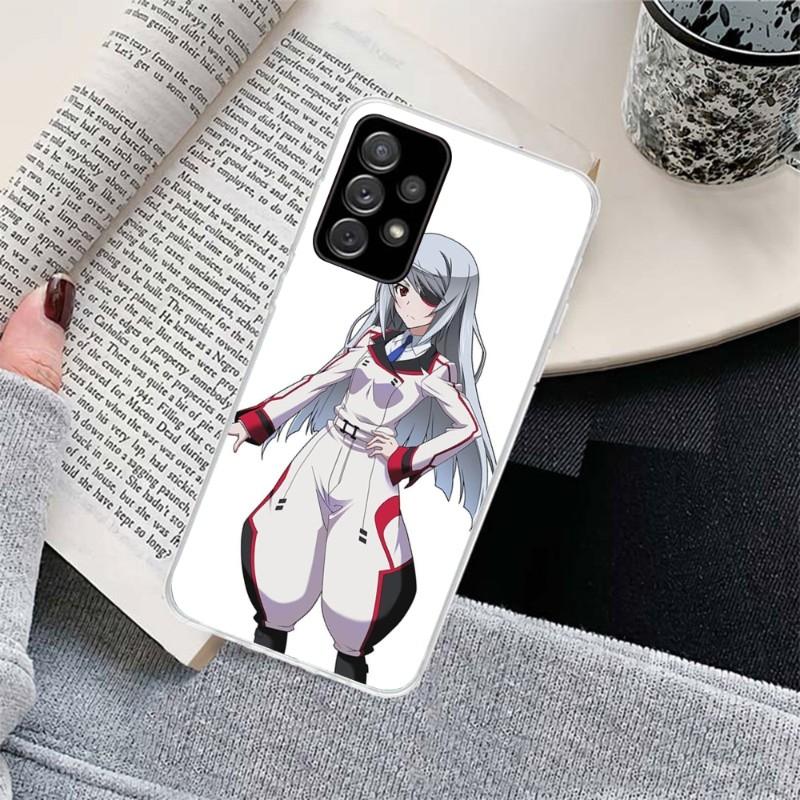 Girl Infinite Stratos Phone Case For Samsung Galaxy S10 S21 S22 Plus Ultra A91 A51 A21S A12 Transparent Phone Cover