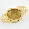 New Stainless Steel Tea Strainer Tea Strainer Golden Stainless Steel Tea Leaking Tea Strainer Lace Binaural Tea Strainer