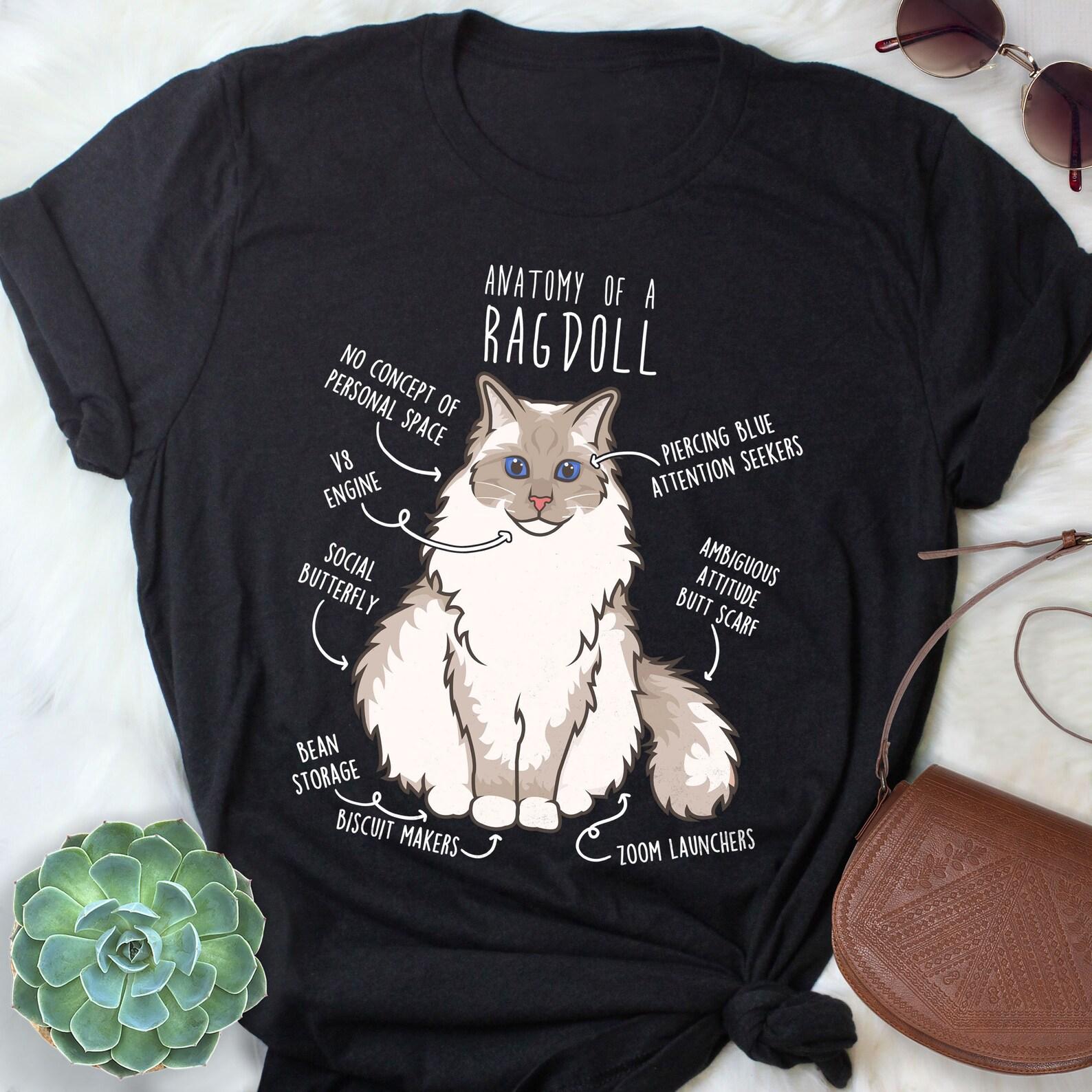 Ragdoll Cat Shirt, , , Funny Cat Lover Gift, Cute Pet T-shirt, Ragdoll Lover Tshirt, Ragdoll Cat Tee, Ragdoll Mom Dad Chocolate Blue 150