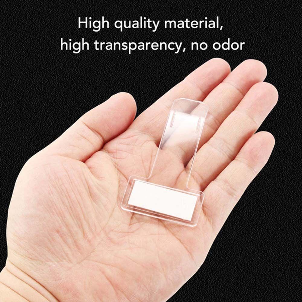 With Adhesive Tape Parking Ticket Holder Invoice Tickets Holder Permit Clip Transparent Card Clips
