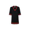 Short Sleeved Dress Women's Black 470315-X5S34-1301