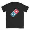 Men Pizza Dominos T Shirt Pure Cotton Tops Vintage Short Sleeve Round Neck Tee Shirt Plus Size TShirts