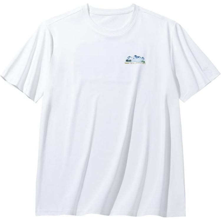 Anta x ZHONGGUOGUOJIADILI,LIANMINGKUAN Футболка Мужская Папирусный Белый 152436118-1 S