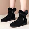 Womens Boots Plush Warm Fluffy Snow Boot Fashion Zipper Ankle Boots 2025New Winter Boota for Women Anti-slip Platform Boot