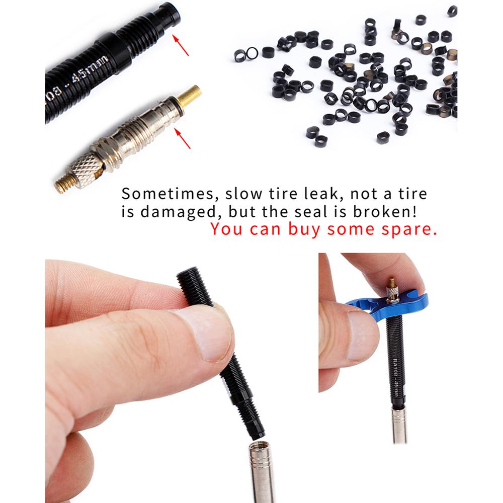 With Wrench Removable Bicycle Parts Bike Accessories Inner Tubes Valve Extension Valve Extender
