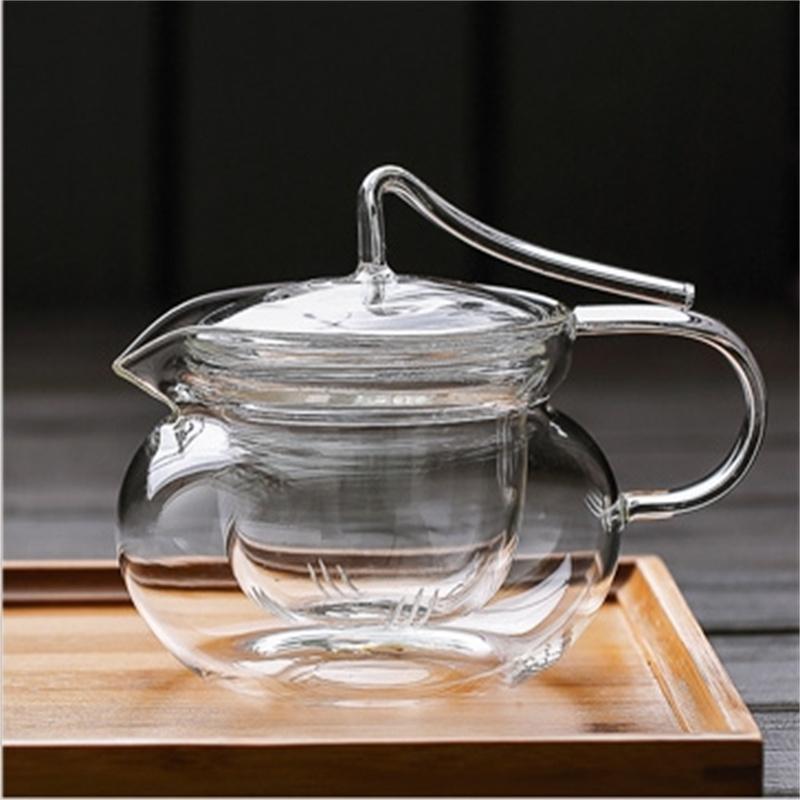 High Quality Heat Resistant Glass Flower Tea Pot Glass Teapot with Infuser Boiling Coffee Leaf Herbal Tea Kettle Kung Fu Tea Set