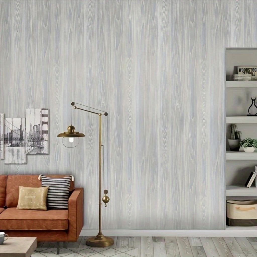 A Roll Of Wood Grain Self-Adhesive Paper Wall Wallpaper