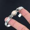 Friendship Day Deal Oval Pink Opal Stone Wife Bangle Jewelry 925 Sterling Silver