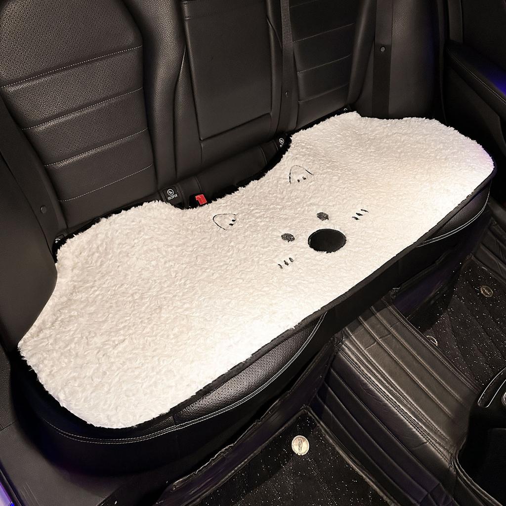 Car Seat Cushions Winter Plush Thick Car Seat Cushions Cute Cartoon Car Interior Products