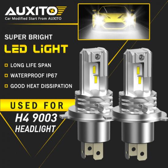 2X M4 Serie White H4 9003 LED Headlight Bulbs Conversion Kit 24000LM 6500K EOA