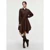 ELLE Vintage Plaid Collared Shirt Dress