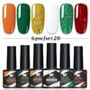 6-Color Nail Polish Glue Set, Popular Color Nail Glue, Phototherapy Nail Polish Glue Can Be Matched Arbitrarily.