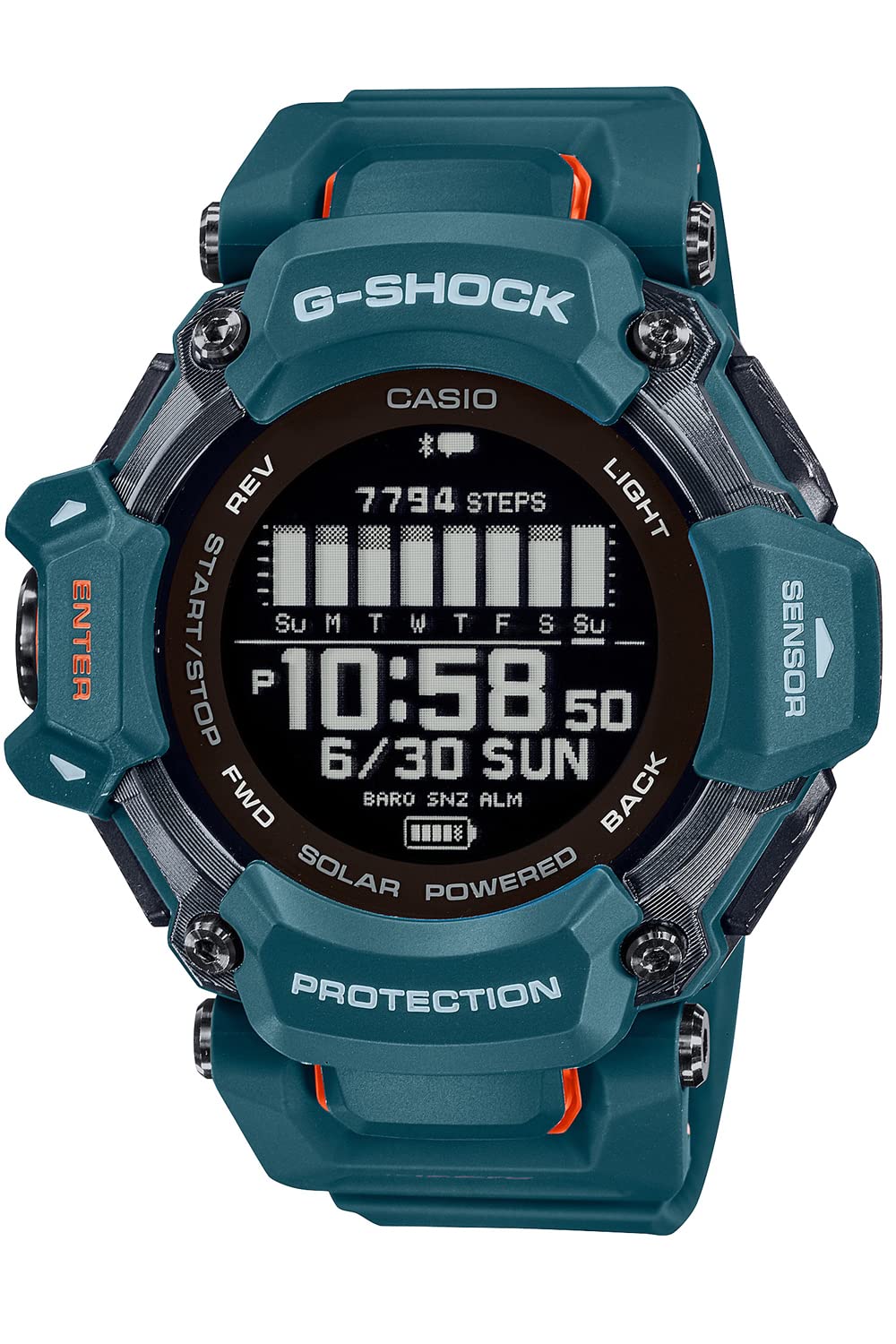 

GPS пульсометр з Bluetooth Blue [Casio] G-Shock G-SQUAD GBD-H2000-2JR Чол.