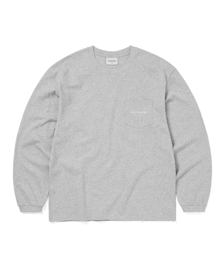 THISISNEVERTHAT L-Logo Pocket L/S Tee Heather Gray