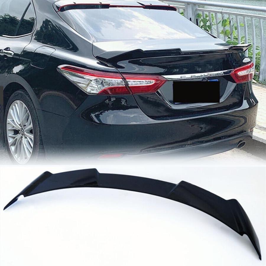 Glossy Black Rear Trunk Spoiler Wing for 20182025 Toyota Camry Enhances Aerodynamics and Sporty Appearance Perfect for Daily Dr