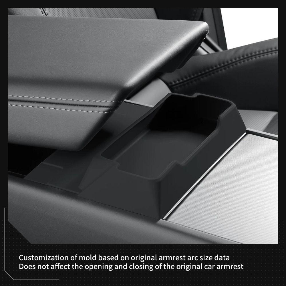 Rutschfeste Aufbewahrungsbox für Mittelkonsole Sonnenbrillen-Ablage für Tesla Model Y 2025 Autoinnenraum