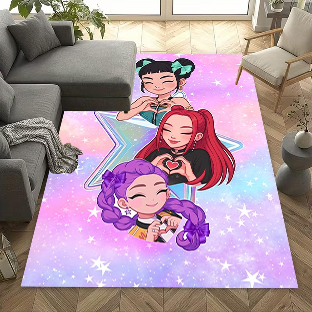 Futuristic Fashion Show Floor Rug Office Rug Design for Dormitory Bedrooms Decorate room Kitchen Anti-slip Rug Decorate Offices Gift for Festivals