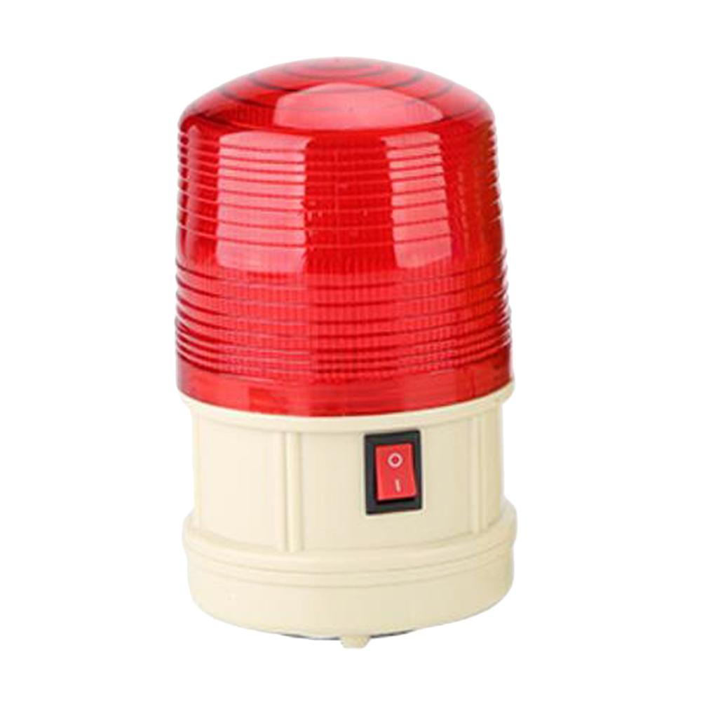 DC6V / 12V Warning Lights with LED Flash Construction Rotation Warning Lamp