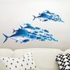 3D Fishes Wall Stickers Kids Children's Rooms Living Room Decoration Mural Home Art Decals Transparent Background Stickers
