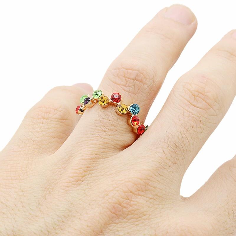 

Яркие обручальные кольца золотого цвета, блестящие полные кольца на палец для женщин, ювелирный подарок