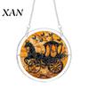 Office Halloween Ornament Acrylic Puzzle Suncatcher Window Hanging,7.87 Inch Sun Catcher Themed Gift Idea Decoration Ornament, Ideal for Gifting