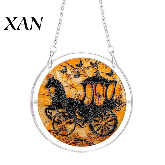Office Halloween Ornament Acrylic Puzzle Suncatcher Window Hanging,7.87 Inch Sun Catcher Themed Gift Idea Decoration Ornament, Ideal for Gifting
