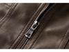 Men's PU Leather Hooded Jacket - European & American Style, Autumn/Winter Motorcycle Design