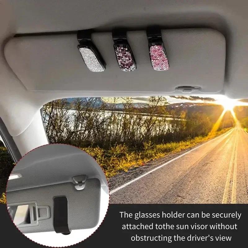 1Pc Universal Car Auto Sun Visor Glasses Box Sunglasses Clip Card Ticket Holder Fastener Pen Case Eyeglasses Accessories