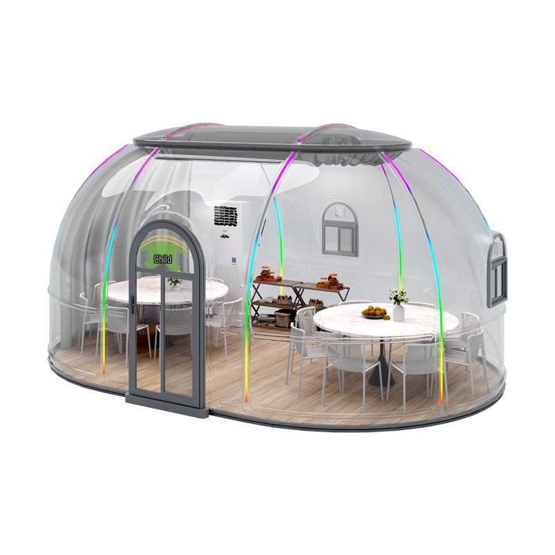 Outdoor Stargazing Bubble Tent: Mobile Sunroom & Courtyard Restaurant