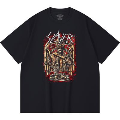 T-shirt Heavy Metal 100% Coton 230 G/m² Impression Groupe de Rock Musique Populaire Unisexe T-shirt Coton Épais
