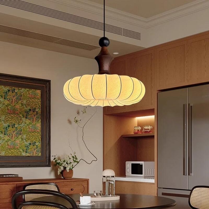 Vintage Walnut Pendant Light