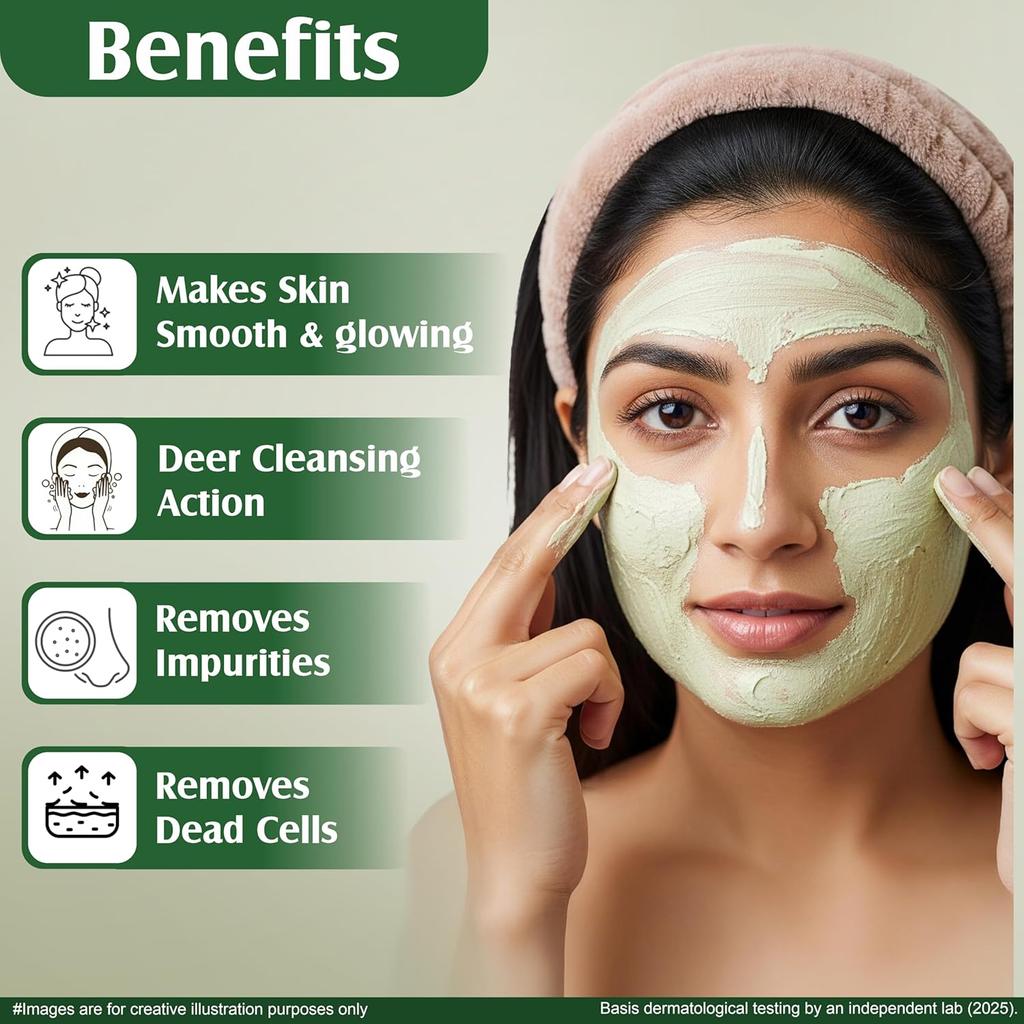 Multani Mitti Supreme Neem Face Pack Powder For Oily Skin Deep Cleansing Glow Mask Pack Of 3 100 G Each